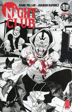 Night Club (2022) #1 Cover B Variant Juanan Ramirez Black & White Cover