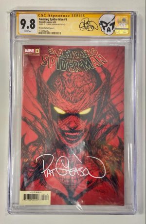 Amazing Spider-Man Vol 6 #1 Cover C Variant Patrick Gleason Webhead Cover Signed by Patrick Gleason CGC Signature Series 9.8