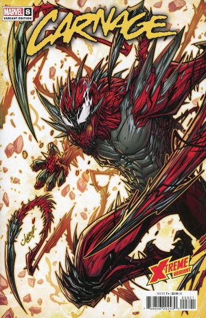 Carnage Vol 3 #8 Cover B Variant Jonboy Meyers X-Treme Marvel Cover