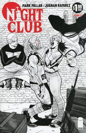 Night Club (2022) #2 Cover B Variant Juanan Ramirez Black & White Cover