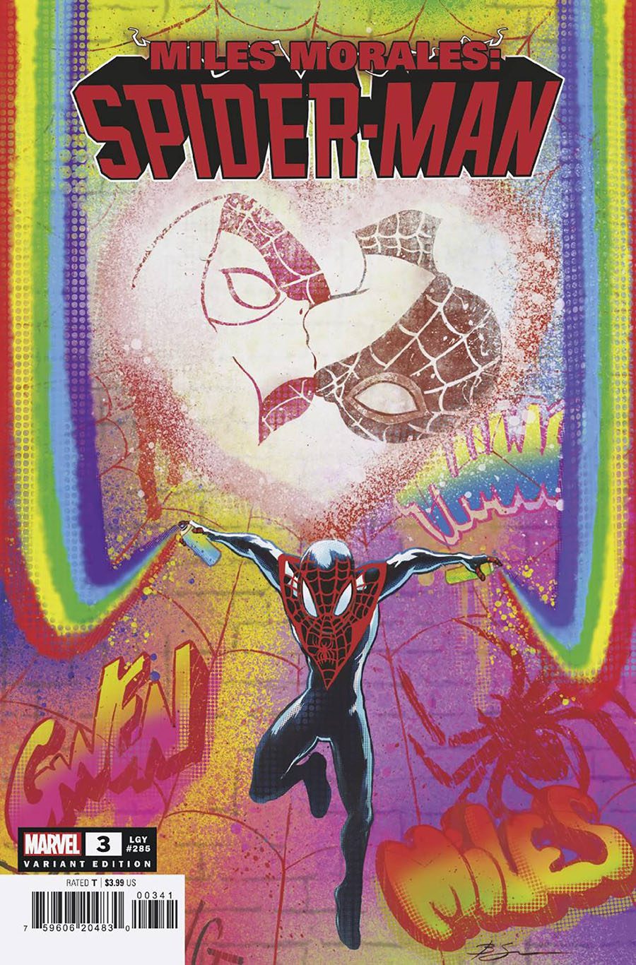 Miles Morales #42 NYCC Virgin Exclusive Graffiti Slip Cover Ltd