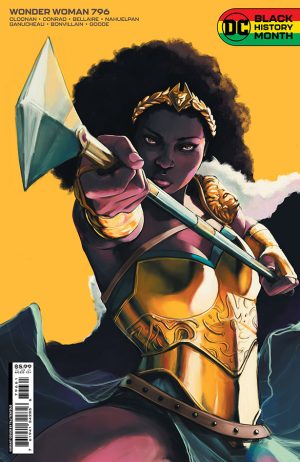 Wonder Woman Vol 5 #796 Cover D Variant Taj Tenfold Black History Month Card Stock Cover