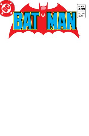 Batman #357 Facsimile Edition Cover C Variant Blank Cover