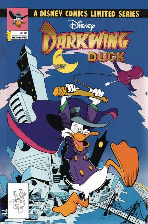 Darkwing Duck #1 Facsimile Edition Cover D Variant John Blair Moore Gold Foil Cover