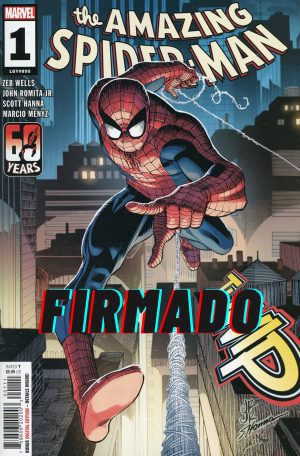 Amazing Spider-Man Vol 6 #1 Cover A Regular John Romita Jr Cover Signed by John Romita Jr & Zeb Wells