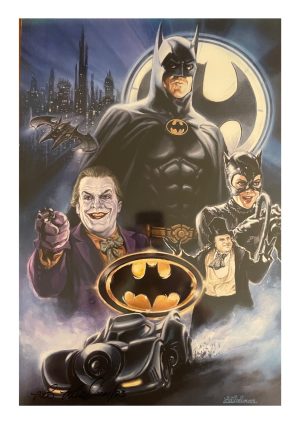 Chicago C2E2 2023 Batman 1989 Movie Print Signed by Leo Liebelman