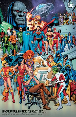 Dark Crisis On Infinite Earths #7 Cover F Variant George Perez Tribute Wraparound Card Stock Cover