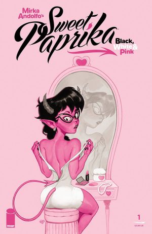 Mirka Andolfo's Sweet Paprika Black White & Pink #1 (One Shot) Cover E Variant David Talaski Cover