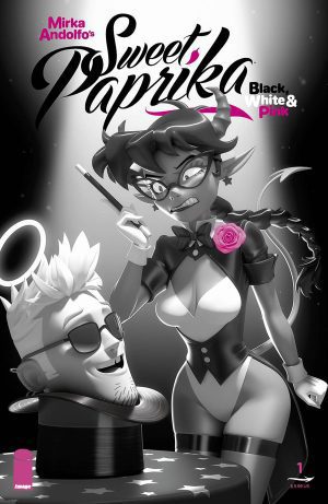Mirka Andolfo's Sweet Paprika Black White & Pink #1 (One Shot) Cover F Variant Andrew Hickinbottom Cover