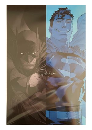 Chicago C2E2 2023 Batman/Superman Print Signed by Dan Mora