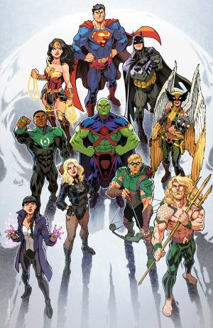 Justice League Vol 4 #75 Cover E Variant Todd Nauck & Matt Herms Team Card Stock Cover