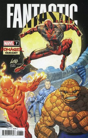 Fantastic Four Vol 7 #7 Cover F Variant Rob Liefeld Homager Cover (#700)