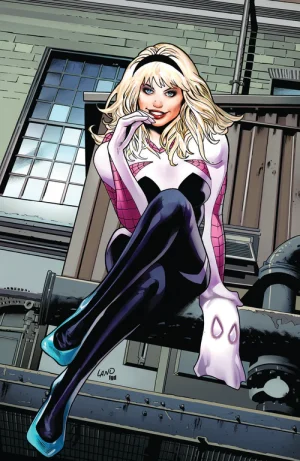 Spider-Gwen: Gwen-Verse #5 Unknown Comics Greg Land Exclusive Homage Virgin Variant Cover