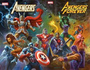Avengers/Avengers Forever Variant Alex Horley 1980s Avengers Assemble Connecting Cover