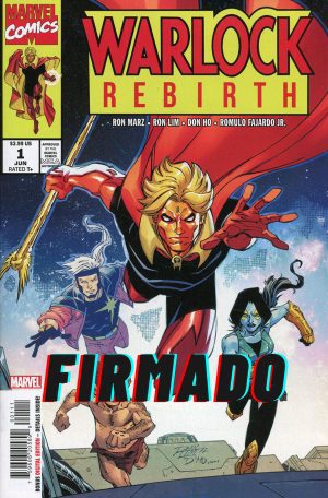 Warlock Rebirth #1 DF Cover H Ron Lim Cover Signed By Ron Marz