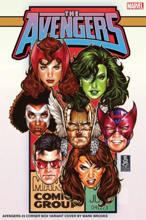 Avengers Vol 8 #3 Cover C Variant Mark Brooks Corner Box Cover