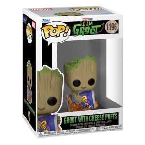 Funko Pop I am Groot - Groot with Cheese Puffs Bobble-Head