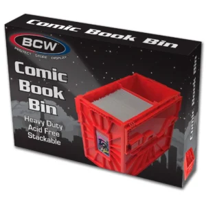 BCW Short Comic Book Bin - Red