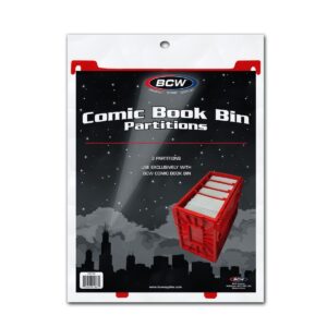 BCW Comic Book Bin Partitions - Red