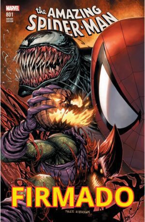AMAZING SPIDER-MAN #801 UNKNOWN COMIC BOOKS KIRKHAM VARIANT COVER Signed by Tyler Kirkham