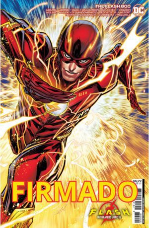 Flash Vol 5 #800 Cover G Variant Jonboy Meyers The Flash Movie Card Stock Cover Signed by Jonboy Meyers