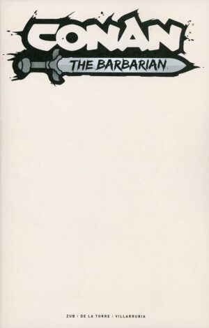 Conan The Barbarian Vol 5 #1 Cover H Variant Colored Blank Cover