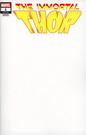 The Immortal Thor #1 Cover F Variant Blank Cover