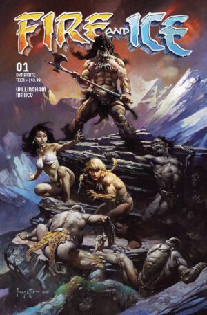 Fire And Ice #1 Cover C Variant Frank Frazetta Movie Poster Art Cover