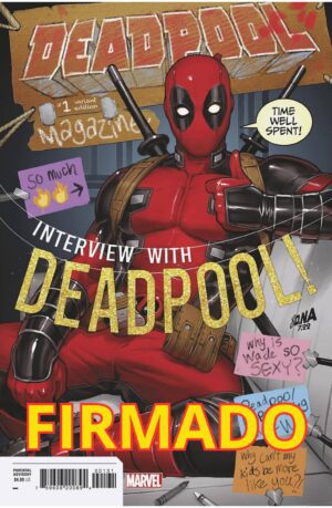 Deadpool Vol 8 #1 Cover C Variant David Nakayama Cover Signed by David Nakayama