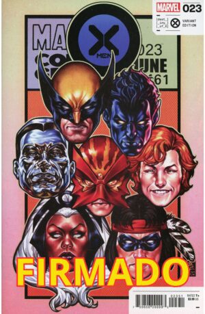 X-Men Vol 6 #23 Cover D Variant Mark Brooks Corner Box Cover Signed by Mark Brooks