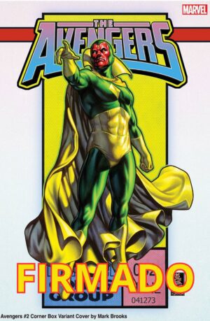 Avengers Vol 8 #2 Cover D Variant Mark Brooks Corner Box Cover Signed by Mark Brooks