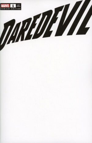 Daredevil Vol 8 #1 Cover F Variant Blank Cover
