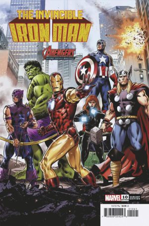 Invincible Iron Man Vol 4 #10 Cover B Variant CAFU Avengers 60th Anniversary Cover