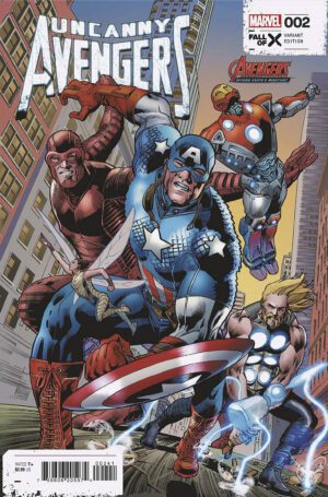 Uncanny Avengers Vol 4 #2 Cover B Variant Bryan Hitch Avengers 60th Anniversary Cover