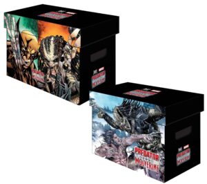 Caja para comics Marvel Graphic Predator vs Wolverine Short Comic Storage Box