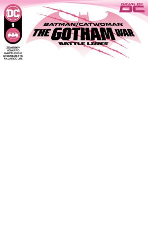 Batman Catwoman The Gotham War Battle Lines #1 (One Shot) Cover D Variant Blank Card Stock Cover