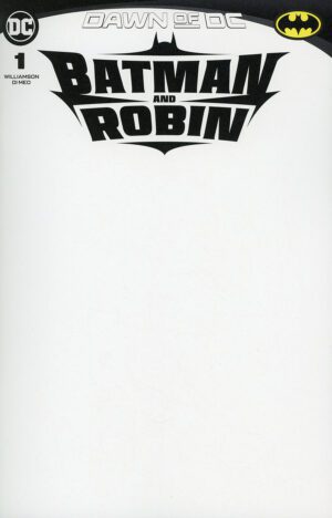 Batman And Robin Vol 3 #1 Cover D Variant Blank Card Stock Cover