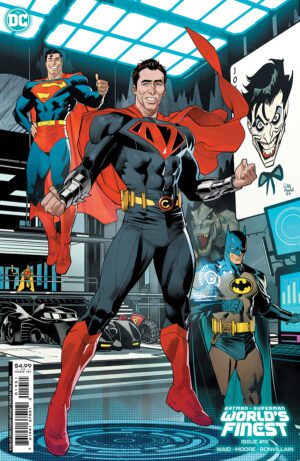 Batman/Superman Worlds Finest #19 Cover C Variant Dan Mora Nicolas Cage Super-Variant Card Stock Cover