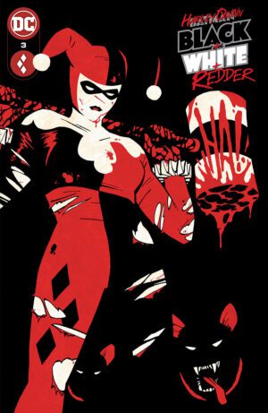 Harley Quinn Black White Redder #3 Cover A Regular Cliff Chiang Cover
