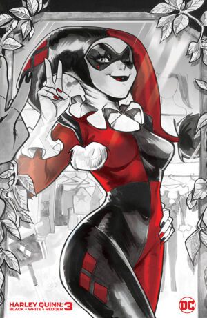 Harley Quinn Black White Redder #3 Cover B Variant Mirka Andolfo Cover