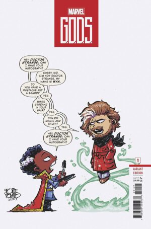 G.O.D.S. #1 Cover B Variant Skottie Young Cover
