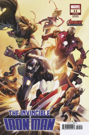 Invincible Iron Man Vol 4 #11 Cover B Variant Alexander Lozano Avengers 60th Anniversary Cover