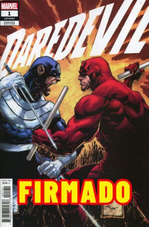 Daredevil Vol 8 #1 Cover C Variant Whilce Portacio Bullseye Cover Signed by Whilce Portacio