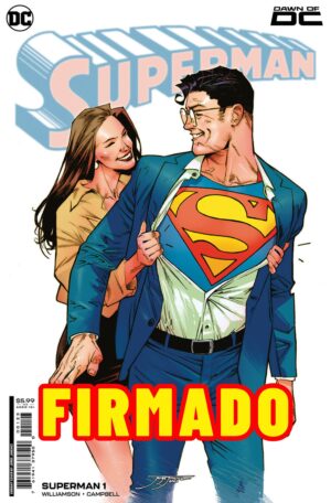Superman Vol 7 #1 Cover K Variant Jorge Jiménez Card Stock Cover Signed by Jorge Jiménez