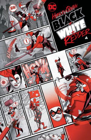 Harley Quinn Black White Redder #4 Cover A Regular Joe Quinones Cover