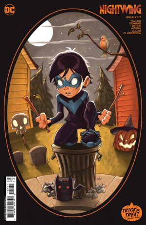 Nightwing Vol 4 #107 Cover E Variant Chrissie Zullo Trick Or Treat Card Stock Cover
