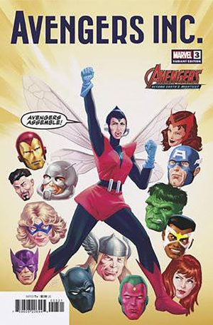 Avengers Inc #3 Cover B Variant Ron Salas Avengers 60th Anniversary Cover