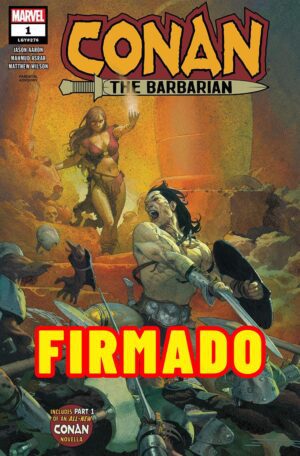 Conan The Barbarian Vol 4 #1 Cover A 1st Ptg Regular Esad Ribic Cover Signed by Jason Aaron & Esad Ribic