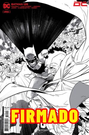Batman Vol 3 #135 Cover L 2nd Ptg Jorge Jimenez Black & White Variant Cover (#900) Signed by Jorge Jiménez & Chip Zdarsky
