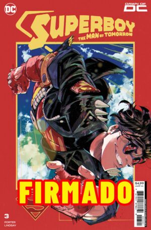 Superboy The Man Of Tomorrow #3 Cover B Variant Ricardo Lopez Ortiz Card Stock Cover Signed by Ricardo López Ortiz